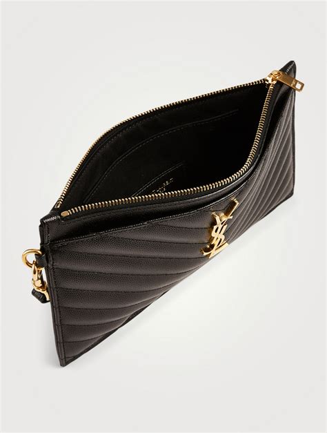 clutch ysl black|yves saint laurent clutch sale.